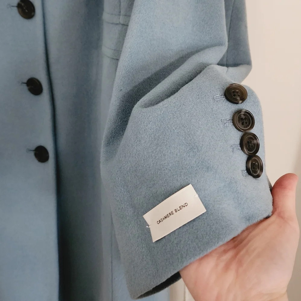 [22] NWT Anne Klein Cashmere Blend Lined Coat - Picture 8 of 11